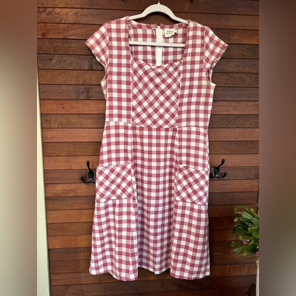 Mara Traders Gingham Dress - Picture 1 of 6